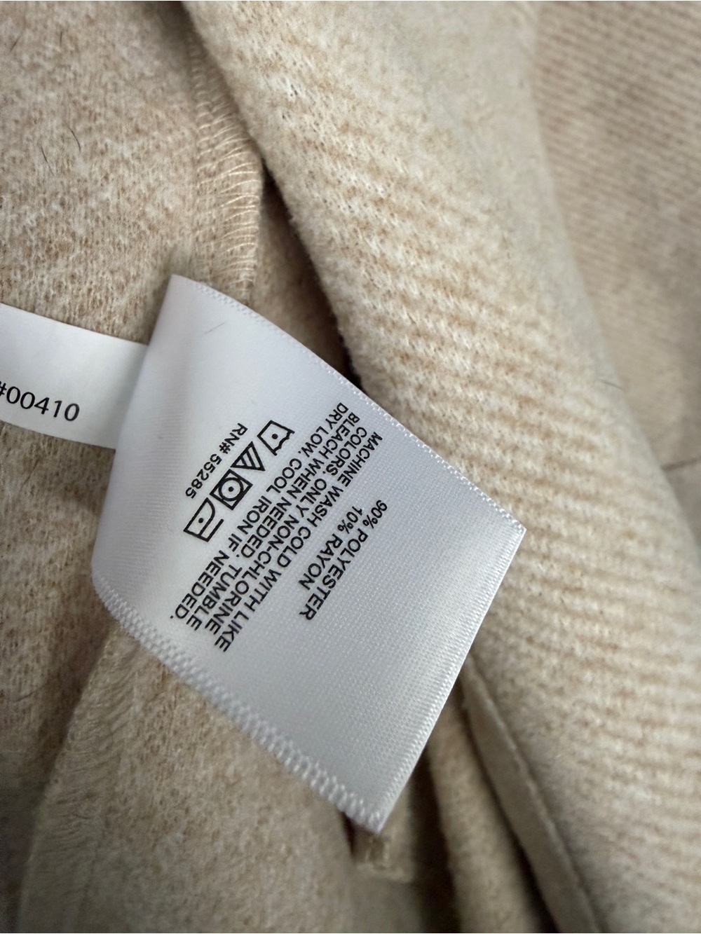 Express Men's Cream Lightweight Jacket - Picture 6 of 6